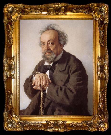 framed  Ilia Efimovich Repin Peter Xie Rimsky portrait, ta009-2
