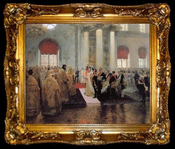 framed  Ilia Efimovich Repin Ceremony, ta009-2