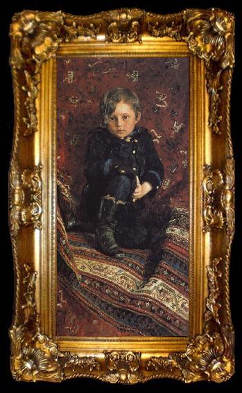 framed  Ilia Efimovich Repin Painter s son, ta009-2