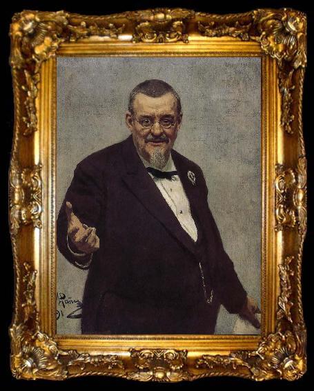 framed  Ilia Efimovich Repin Si Pasuo Weiqi portrait, ta009-2