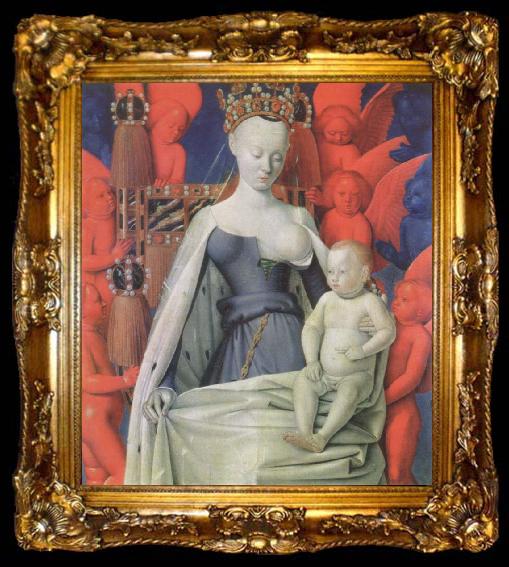 framed  Jean Fouquet The melun Madonna, ta009-2