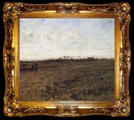 framed  Jean Francois Millet Field with tow countrywoman, ta009-2