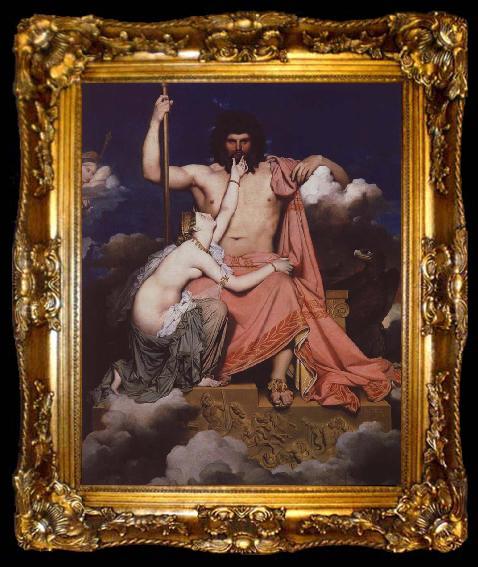 framed  Jean-Auguste-Dominique Ingres jupiter och thetis, ta009-2