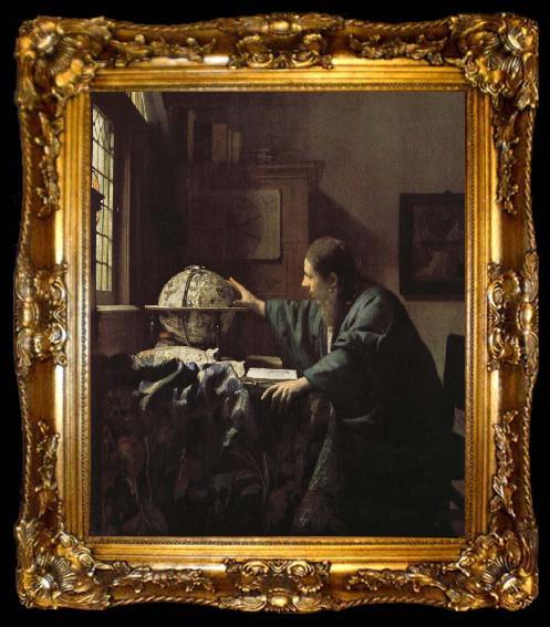 framed  Johannes Vermeer Astronomers, ta009-2