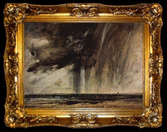 framed  John Constable Constable Seascape Study with Rain Cloud c.1824, ta009-2