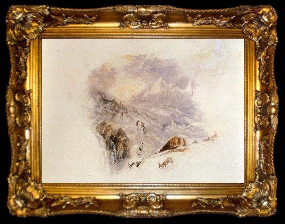 framed  Joseph Mallord William Turner Mountain, ta009-2