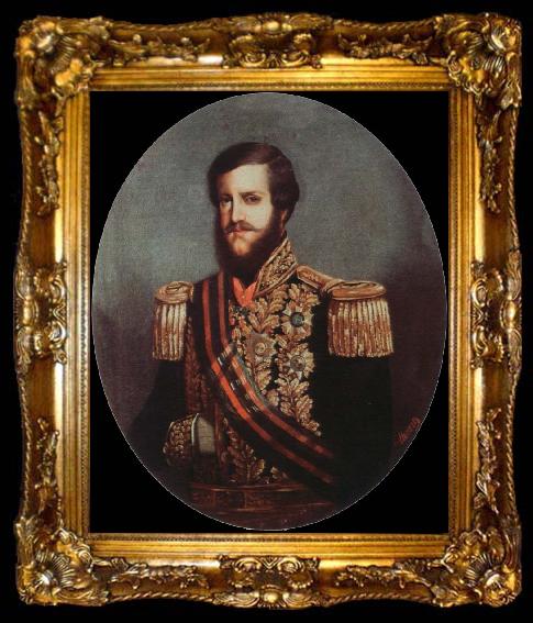 framed  Miranda, Juan Carreno de portrait of emperor pedro ll, ta009-2