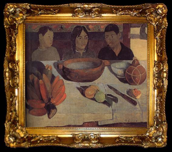 framed  Paul Gauguin Meal, ta009-2