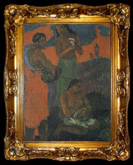framed  Paul Gauguin Motherly love, ta009-2