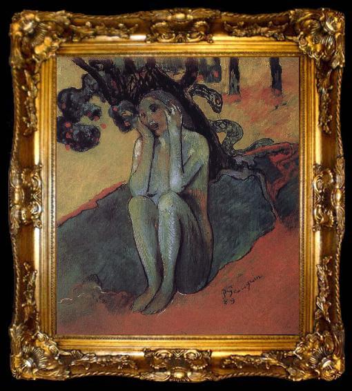 framed  Paul Gauguin Brittany Eve, ta009-2