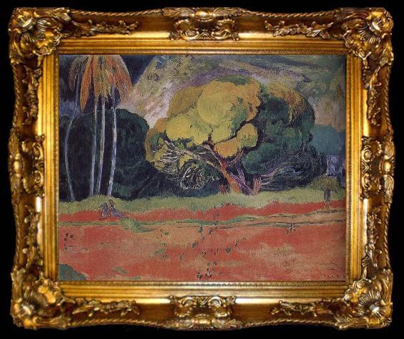 framed  Paul Gauguin Tree, ta009-2