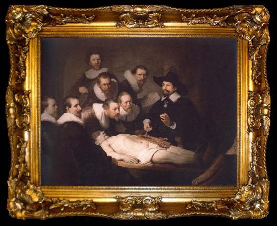 framed  Rembrandt van rijn anatomy lesson of dr,nicolaes tulp, ta009-2
