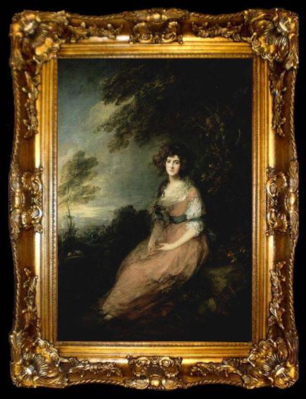 framed  Thomas Gainsborough Mrs. Richard B. Sheridan, ta009-2