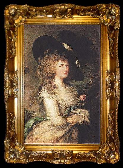 framed  Thomas Gainsborough Lady Georgiana Cavendish, Duchess of Devonshire, ta009-2