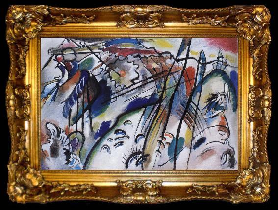 framed  Vassily Kandinsky Improvisation, ta009-2