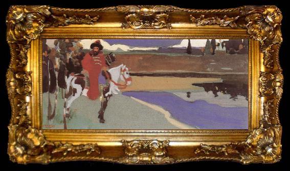 framed  Wassily Kandinsky Red knight, ta009-2