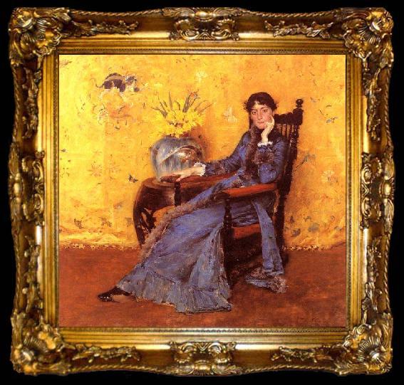 framed  William Merritt Chase Portrait of Miss Dora Wheeler, ta009-2