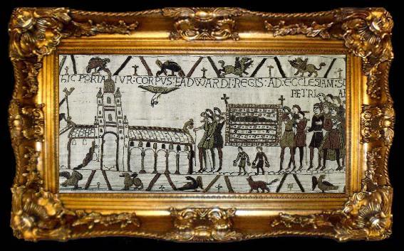 framed  unknow artist Westminster Abbey where the funeral for the family Buddha, ta009-2