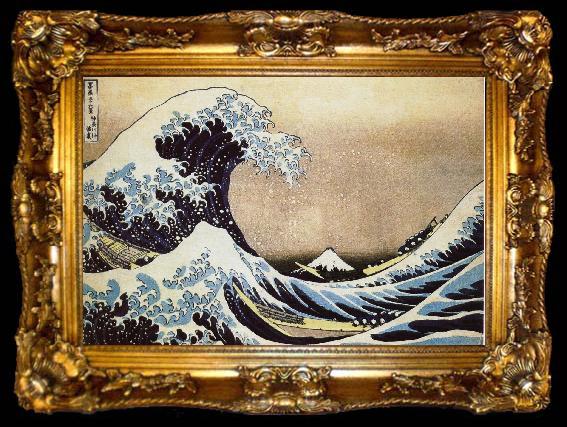 framed  unknow artist Kanagawa surfing, ta009-2