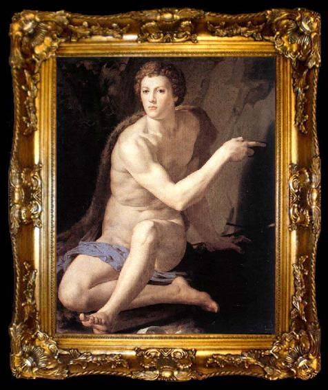 framed  Agnolo Bronzino St John the Baptist, ta009-2