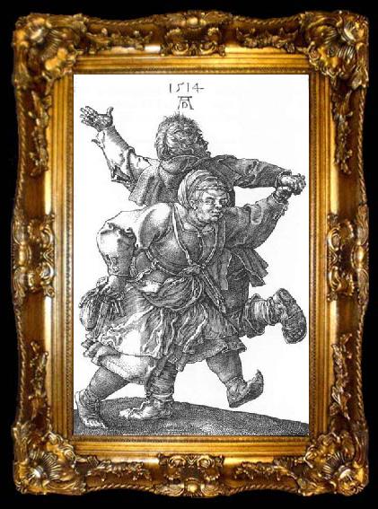 framed  Albrecht Durer Peasant Couple Dancing, ta009-2