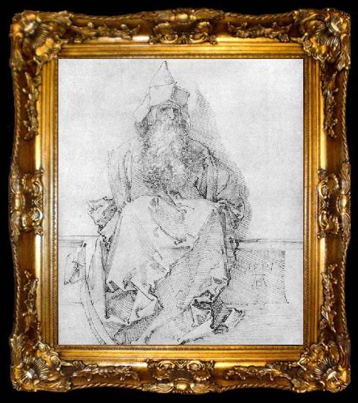 framed  Albrecht Durer Seated Prophet, ta009-2