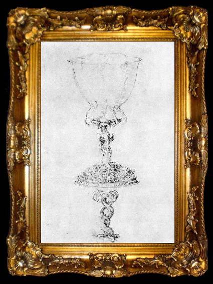 framed  Albrecht Durer Design of a Goblet with a Variant of the Base, ta009-2