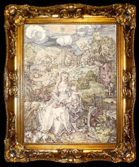 framed  Albrecht Durer The Virgin among a Multitude of Animals, ta009-2