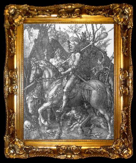 framed  Albrecht Durer Knight, Death and the Devil, ta009-2