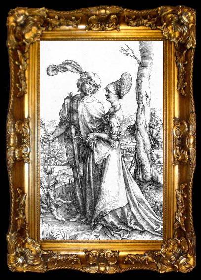 framed  Albrecht Durer Young Couple Threatened by Death, ta009-2