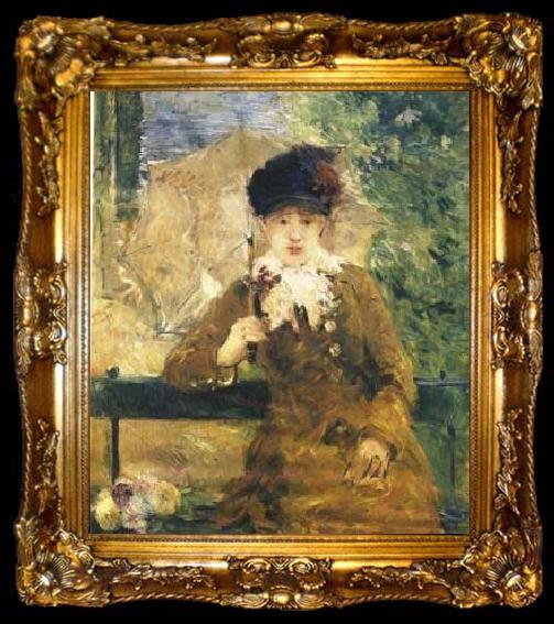 framed  Berthe Morisot Dame a L ombrelle, ta009-2