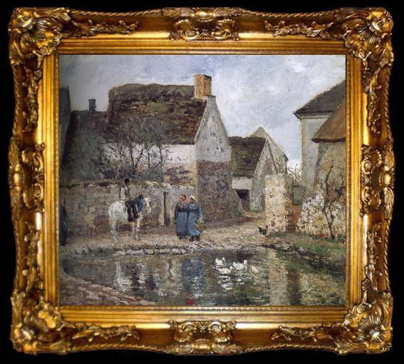 framed  Camille Pissarro Enno s pond, ta009-2