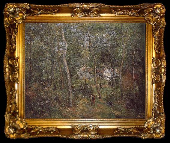 framed  Camille Pissarro the outskirts of, ta009-2