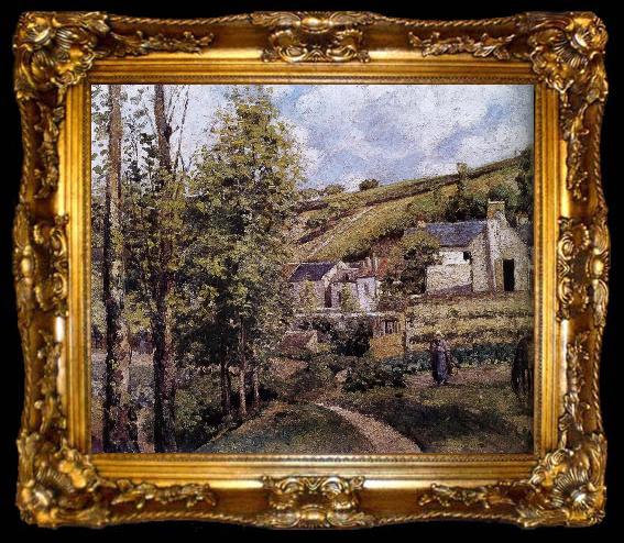 framed  Camille Pissarro Loose multi tile this Ahe rice Tash s scenery, ta009-2