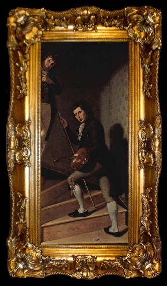 framed  Charles Willson Peale The Staircase Group, ta009-2