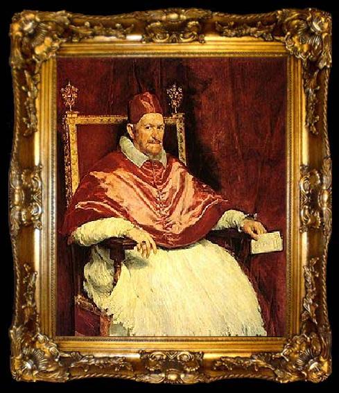 framed  Diego Velazquez Portrait of Pope Innocent X,, ta009-2