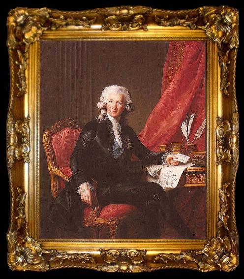framed  Elisabeth Louise Viegg-Le Brun Charles Alexandre de Calonne,, ta009-2