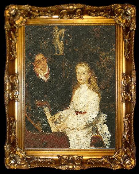 framed  Ernst Josephson Vid pianot, ta009-2