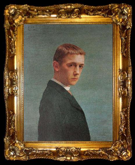 framed  Felix Vallotton Self portrait,, ta009-2