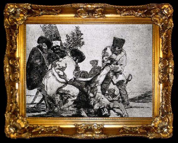 framed  Francisco de goya y Lucientes What more can one do, ta009-2