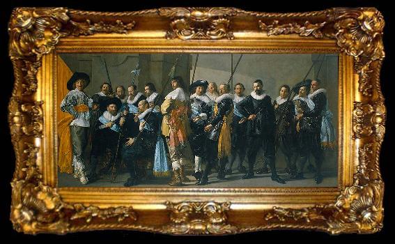 framed  Frans Hals De Magere Compagnie, ta009-2
