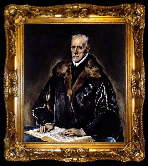 framed  GRECO, El A Prelate 1600s Oil on canvas, ta009-2