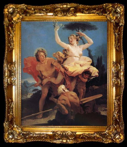 framed  Giovanni Battista Tiepolo Apollo and Daphne, ta009-2