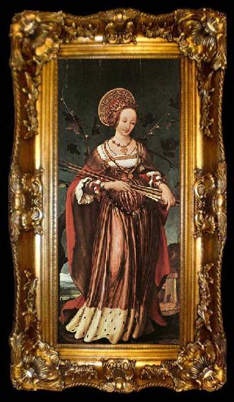 framed  HOLBEIN, Hans the Younger St Ursula, ta009-2