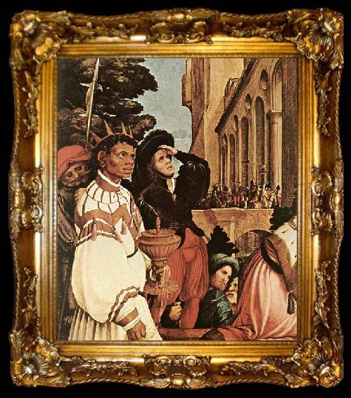 framed  HOLBEIN, Hans the Younger The Oberried Altarpiece, ta009-2