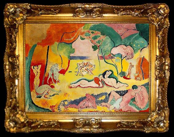 framed  Henri Matisse Le bonheur de vivre, ta009-2