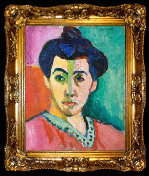 framed  Henri Matisse Portrait of Madame Matisse, ta009-2
