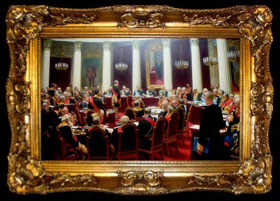 framed  Ilya Repin Ceremonial session of the State Council 1900, ta009-2