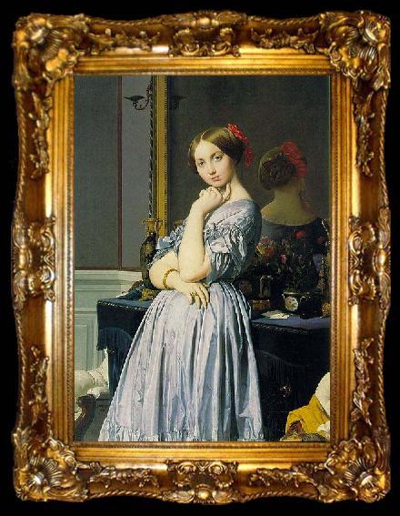 framed  Jean Auguste Dominique Ingres Louise de Broglie, Countess d Haussonville, ta009-2