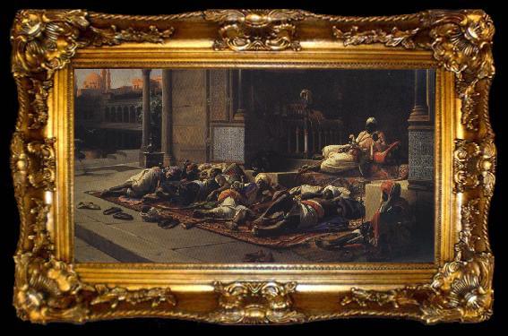 framed  Jean Lecomte Du Nouy Gates of the Seraglio, Souvenir of Cairo., ta009-2